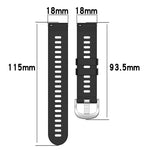 18mm Solid Color Silicone Watch Band, For Garminmove3S, For GarminActive S