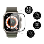 فيلم شاشة ENKAY 3D ناعم من PC حافة PMMA لساعة Apple Watch Ultra / Ultra 2 / Ultra 3 49 مم، 1 قطعة، 2 قطع، 5 قطع، 10 قطع