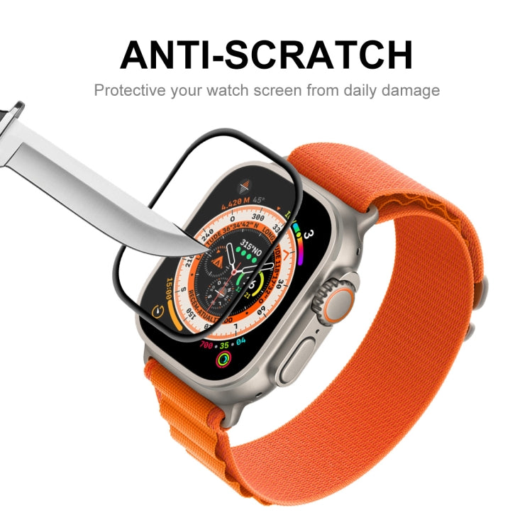 فيلم شاشة ENKAY 3D ناعم من PC حافة PMMA لساعة Apple Watch Ultra / Ultra 2 / Ultra 3 49 مم، 1 قطعة، 2 قطع، 5 قطع، 10 قطع