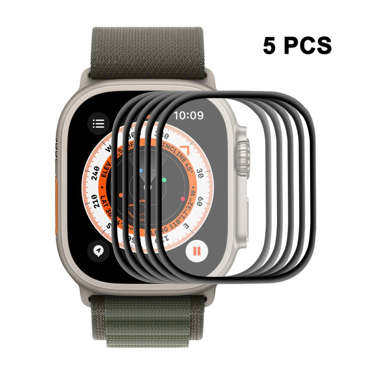 فيلم شاشة ENKAY 3D ناعم من PC حافة PMMA لساعة Apple Watch Ultra / Ultra 2 / Ultra 3 49 مم، 1 قطعة، 2 قطع، 5 قطع، 10 قطع
