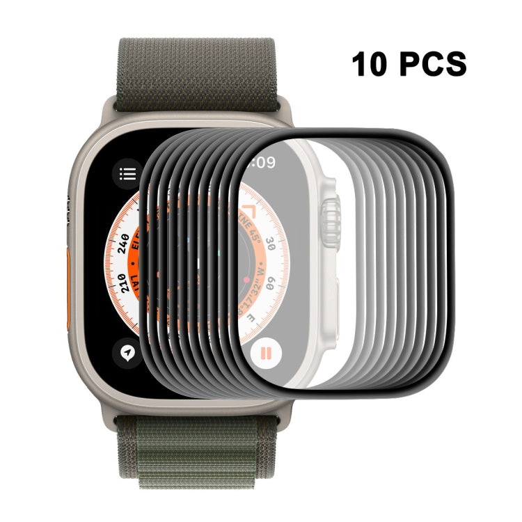 فيلم شاشة ENKAY 3D ناعم من PC حافة PMMA لساعة Apple Watch Ultra / Ultra 2 / Ultra 3 49 مم، 1 قطعة، 2 قطع، 5 قطع، 10 قطع