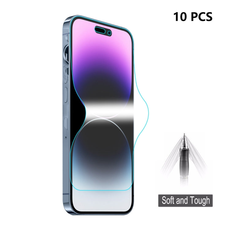 فيلم هيدروجيل مقاوم للانفجار مع غراء كامل ENKAY لهاتف iPhone 14 Pro، ل iPhone 14 Pro (قطعة واحدة)، ل iPhone 14 Pro (قطعتان)، ل iPhone 14 Pro (5 قطع)، ل iPhone 14 Pro (10 قطع)