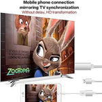 كابل محول HDMI بدقة 1080P من USB إلى HDTV، دونجل USB ذكر + USB أنثى إلى HDMI ذكر، كابل عكس شاشة بدقة 1080P HDTV للهاتف/اللوحي والمزيد للمشاركة والبث