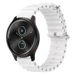 20mm Ocean Style Silicone Solid Color Watch Band, For Garmin Garminmove Style, For Garmin Forerunner 645 Music