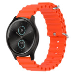 20mm Ocean Style Silicone Solid Color Watch Band, For Garmin Garminmove Style, For Garmin Forerunner 645 Music