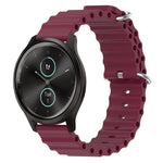 20mm Ocean Style Silicone Solid Color Watch Band, For Garmin Garminmove Style, For Garmin Forerunner 645 Music