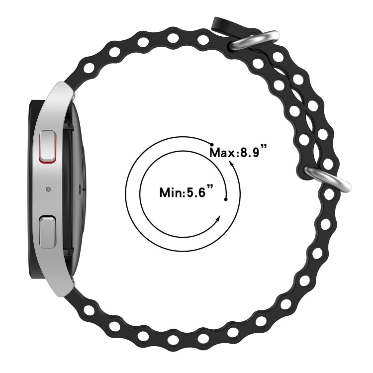 20mm Ocean Style Silicone Solid Color Watch Band, For Garmin Garminmove Style, For Garmin Forerunner 645 Music