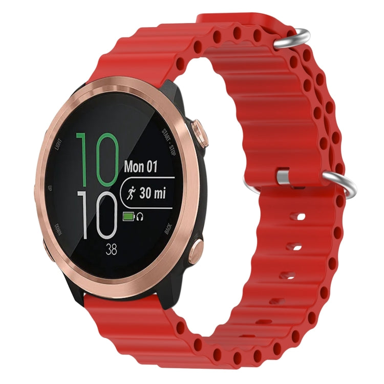 20mm Ocean Style Silicone Solid Color Watch Band, For Garmin Garminmove Style, For Garmin Forerunner 645 Music