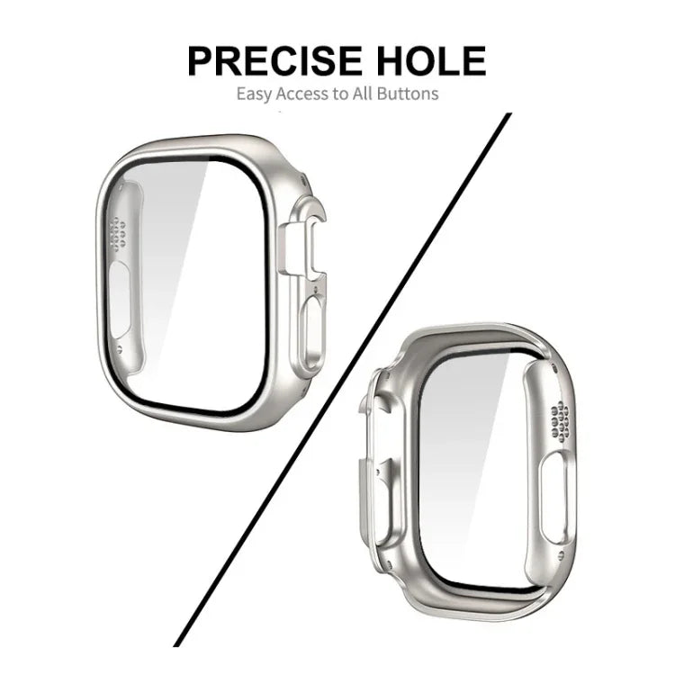 غطاء زجاجي مقوى 9H بإطار PC من ENKAY لساعة آبل ألترا 3 / 2 / 1 مقاس 49مم