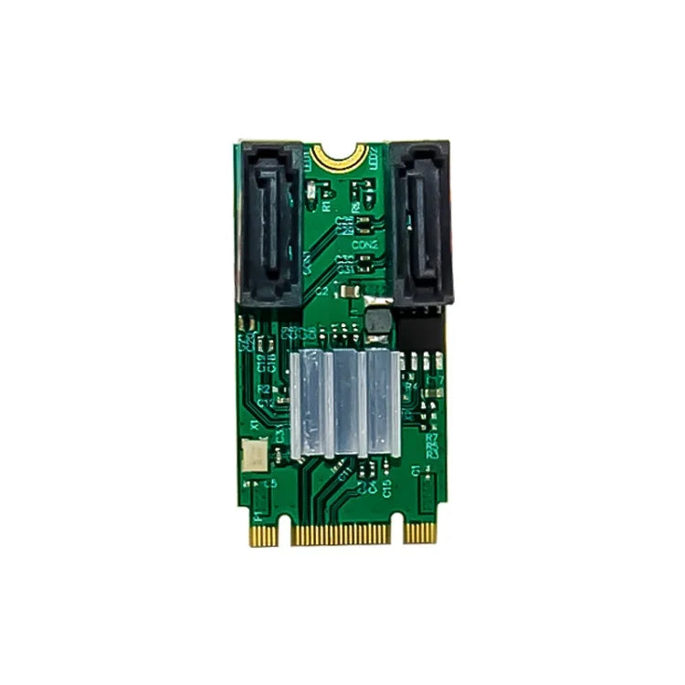 بطاقة ST551 PCIe بسرعة 6Gbps بمفتاح B+M إلى منفذين SATA 3.0، محول M.2 إلى SATA مزدوج، ST551