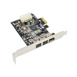 بطاقة ST23 PCI Express بثلاثة منافذ Firewire 1394B و1394A PCIe 1.1 x1، ST23