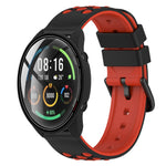 22mm Two-Color Porous Silicone Watch Band, For Xiaomi MI Watch Color