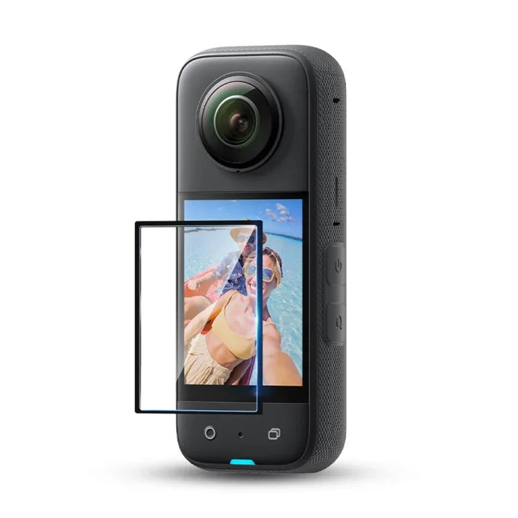 فيلم حماية شفاف عالي الدقة منحني 2 قطع لـ Insta360 X3 STARTRC، لـ Insta360 X3