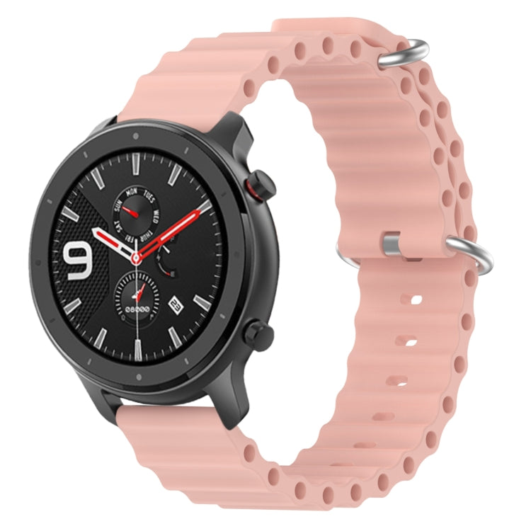 Ocean Style Solid Color Silicone Watch Band, For Amazfit GTR 4 22mm, For Amazfit GTS 4 Mini 20mm