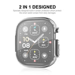 غطاء شفاف ناعم كامل من TPU مع فيلم شاشة لسلسلة Apple Watch Ultra / Ultra 2 49مم من ENKAY