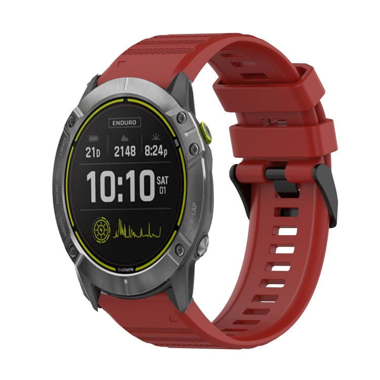 26mm Horizontal Texture Silicone Watch Band with Removal Tool, For Garmin Fenix 7X, For Garmin Fenix 7X Solar, For Garmin Tactix Delta, For Garmin Enduro, For Garmin Fenix 6X, For Garmin Fenix 6X Pro
