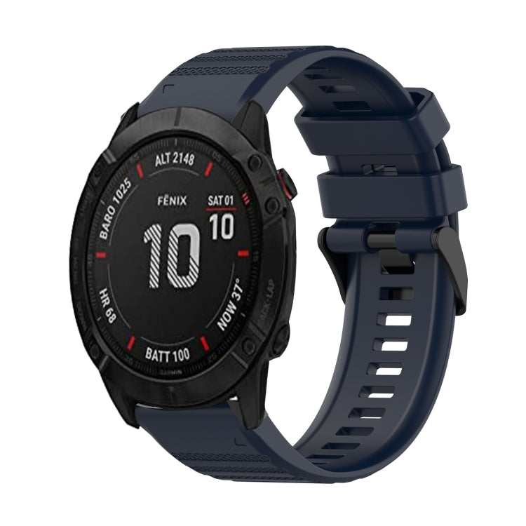 26mm Horizontal Texture Silicone Watch Band with Removal Tool, For Garmin Fenix 6X Sapphire, For Garmin Fenix 5X Sapphire, For Garmin Fenix 5X Plus, For Garmin Fenix 3, For Garmin Fenix 3 HR, For Garmin Fenix 3 Sapphire