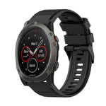 26mm Horizontal Texture Silicone Watch Band with Removal Tool, For Garmin Fenix 6X Sapphire, For Garmin Fenix 5X Sapphire, For Garmin Fenix 5X Plus, For Garmin Fenix 3, For Garmin Fenix 3 HR, For Garmin Fenix 3 Sapphire
