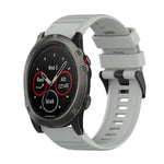 26mm Horizontal Texture Silicone Watch Band with Removal Tool, For Garmin Fenix 6X Sapphire, For Garmin Fenix 5X Sapphire, For Garmin Fenix 5X Plus, For Garmin Fenix 3, For Garmin Fenix 3 HR, For Garmin Fenix 3 Sapphire