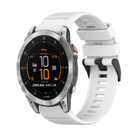 22mm Horizontal Texture Silicone Watch Band with Removal Tool, For Garmin Fenix 7, For Garmin Fenix 7 Solar, For Garmin Fenix 7 Sapphire Solar, For Garmin Epix Gen 2, For Garmin Approach S62, For Garmin Fenix 6 GPS
