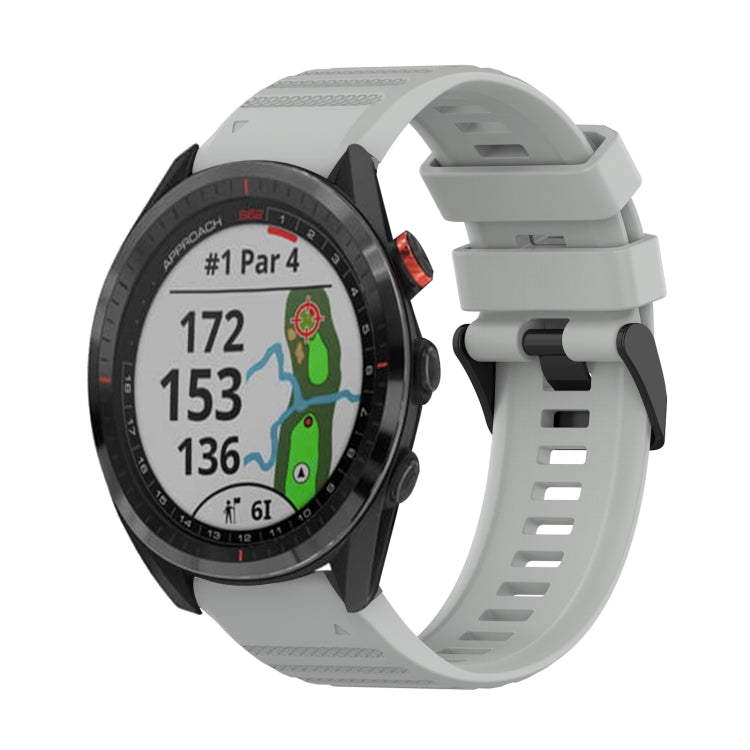 22mm Horizontal Texture Silicone Watch Band with Removal Tool, For Garmin Fenix 7, For Garmin Fenix 7 Solar, For Garmin Fenix 7 Sapphire Solar, For Garmin Epix Gen 2, For Garmin Approach S62, For Garmin Fenix 6 GPS