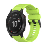 22mm Horizontal Texture Silicone Watch Band with Removal Tool, For Garmin Fenix 7, For Garmin Fenix 7 Solar, For Garmin Fenix 7 Sapphire Solar, For Garmin Epix Gen 2, For Garmin Approach S62, For Garmin Fenix 6 GPS