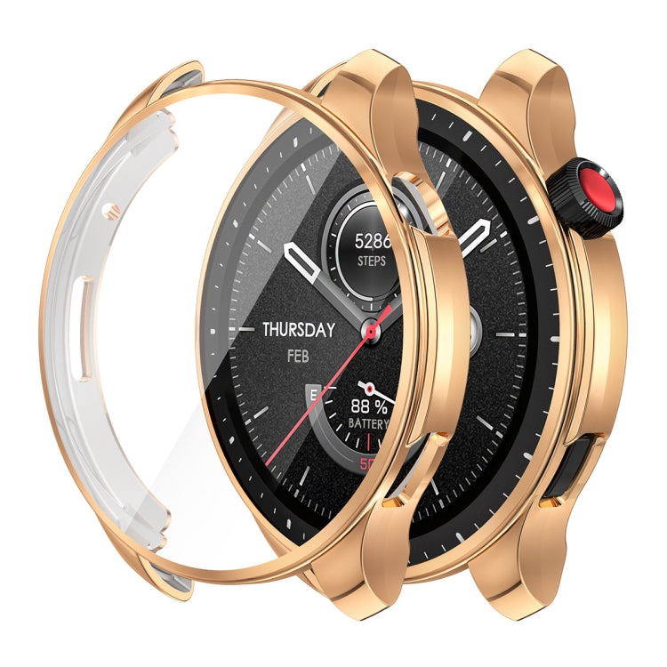 For Amazfit GTR 4 ENKAY Hat-Prince Electroplated TPU Case with Screen Film