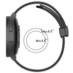 22mm Solid Color Magnetic Clasp Silicone Watch Band, For Xiaomi MI Watch Color