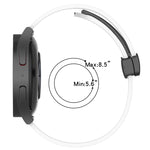 22mm Folding Magnetic Clasp Silicone Watch Band, For Huawei Watch 3 Pro, For Huawei GT2 Pro, For Huawei Watch GT 2E, For Huawei GT2 46mm
