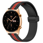 22mm Folding Magnetic Clasp Silicone Watch Band, For Honor Watch GS 3, For Honor Watch GS Pro, For Honor Magic Watch 2 46mm, For Honor Watch Dream