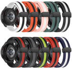 20mm Folding Magnetic Clasp Silicone Watch Band, For Honor Watch ES, For Honor MagicWatch2 42mm