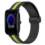 20mm Folding Magnetic Clasp Silicone Watch Band, For Amazfit GTS, For Amazfit GTR 42mm, For Amazfit Pop Pro, For Amazfit Pop