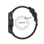 Two-Color Silicone Watch Band, For Garmin Approach S20, For Garmin Approach S5, For Garmin Approach S6