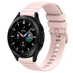 سوار ساعة سيليكون بلون صلب بنمط نقاط متموجة بعرض 20مم، لساعات Samsung Galaxy Watch 4 Classic بمقاس 42مم، و Samsung Galaxy Watch 4 Classic بمقاس 46مم، و Samsung Galaxy Watch Active 2 بمقاس 40مم، و Samsung Galaxy Watch Active 2 بمقاس 44مم