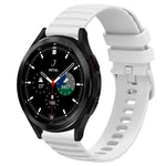 سوار ساعة سيليكون بلون صلب بنمط نقاط متموجة بعرض 20مم، لساعات Samsung Galaxy Watch 4 Classic بمقاس 42مم، و Samsung Galaxy Watch 4 Classic بمقاس 46مم، و Samsung Galaxy Watch Active 2 بمقاس 40مم، و Samsung Galaxy Watch Active 2 بمقاس 44مم