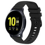 سوار ساعة سيليكون بلون صلب بنمط نقاط متموجة بعرض 20مم، لساعات Samsung Galaxy Watch 4 Classic بمقاس 42مم، و Samsung Galaxy Watch 4 Classic بمقاس 46مم، و Samsung Galaxy Watch Active 2 بمقاس 40مم، و Samsung Galaxy Watch Active 2 بمقاس 44مم