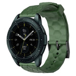 سوار ساعة سيليكون بلون صلب بنمط كرة القدم مقاس 20مم، لساعات Samsung Galaxy Watch Active 2 مقاس 44مم، لساعات Samsung Galaxy Watch مقاس 42مم
