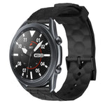 سوار ساعة سيليكون بلون صلب بنمط كرة القدم مقاس 22مم، لساعات Samsung Galaxy Watch3 مقاس 45مم، لساعات Samsung Galaxy Watch مقاس 46مم، لساعات Samsung Gear S3 Classic، لساعات Samsung Gear S3 Frontier