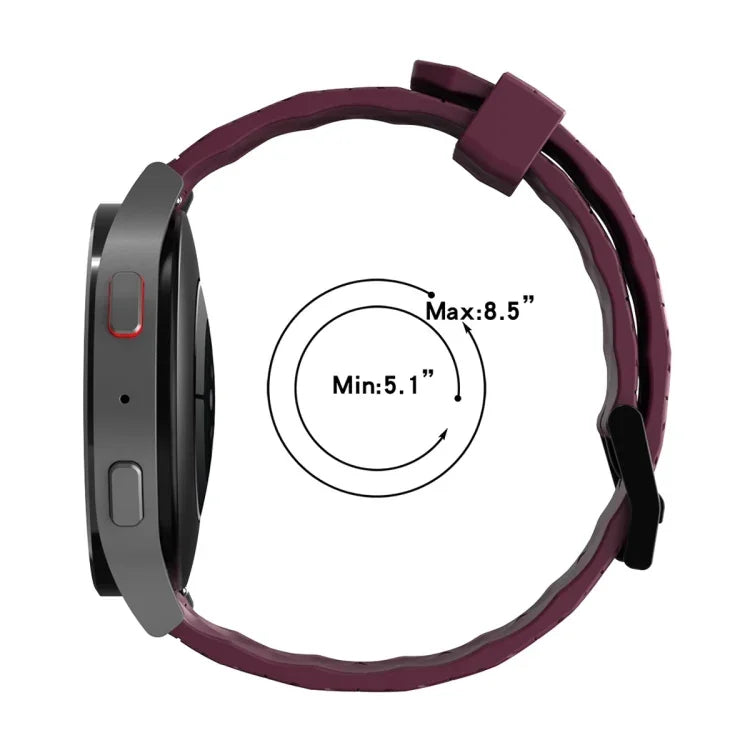 سوار ساعة سيليكون بلون صلب بنمط كرة القدم مقاس 22مم، لساعات Samsung Galaxy Watch3 مقاس 45مم، لساعات Samsung Galaxy Watch مقاس 46مم، لساعات Samsung Gear S3 Classic، لساعات Samsung Gear S3 Frontier