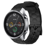 22mm Football Pattern Solid Color Silicone Watch Band, For Xiaomi MI Watch Color