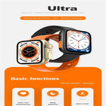 ساعة ذكية S8 Ultra بشاشة ملونة 1.81 بوصة، تدعم مراقبة معدل ضربات القلب / ضغط الدم
