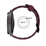 سوار ساعة سيليكون مثقوب بلونين بعرض 22مم، لساعات Samsung Galaxy Watch3 بمقاس 45مم، و Samsung Galaxy Watch بمقاس 46مم، و Samsung Gear S3 Classic، و Samsung Gear S3 Frontier