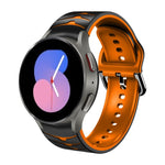 سوار ساعة من السيليكون بنقشة منحنية، لساعات Samsung Galaxy Watch 5 مقاس 44 مم، 40 مم، Samsung Galaxy Watch 5 Pro مقاس 45 مم