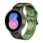 سوار ساعة من السيليكون بنقشة منحنية، لساعات Samsung Galaxy Watch 5 مقاس 44 مم، 40 مم، Samsung Galaxy Watch 5 Pro مقاس 45 مم