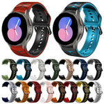 سوار ساعة من السيليكون بنقشة منحنية، لساعات Samsung Galaxy Watch 5 مقاس 44 مم، 40 مم، Samsung Galaxy Watch 5 Pro مقاس 45 مم