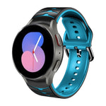 سوار ساعة من السيليكون بنقشة منحنية، لساعات Samsung Galaxy Watch 5 مقاس 44 مم، 40 مم، Samsung Galaxy Watch 5 Pro مقاس 45 مم