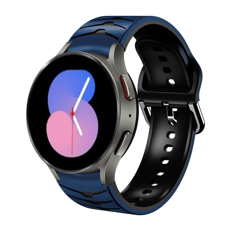 سوار ساعة من السيليكون بنقشة منحنية، لساعات Samsung Galaxy Watch 5 مقاس 44 مم، 40 مم، Samsung Galaxy Watch 5 Pro مقاس 45 مم