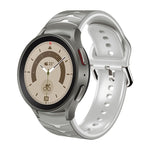 سوار ساعة من السيليكون بنقشة منحنية، لساعات Samsung Galaxy Watch 5 مقاس 44 مم، 40 مم، Samsung Galaxy Watch 5 Pro مقاس 45 مم
