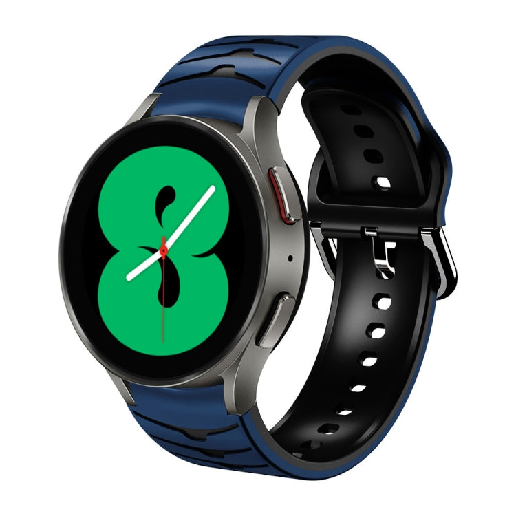 سوار ساعة من السيليكون بنقشة منحنية، لساعات Samsung Galaxy Watch 4 مقاس 44 مم، 40 مم، Samsung Galaxy Watch 4 Classic مقاس 42 مم