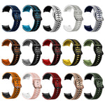 سوار ساعة من السيليكون بنقشة منحنية، لساعات Samsung Galaxy Watch 4 مقاس 44 مم، 40 مم، Samsung Galaxy Watch 4 Classic مقاس 42 مم